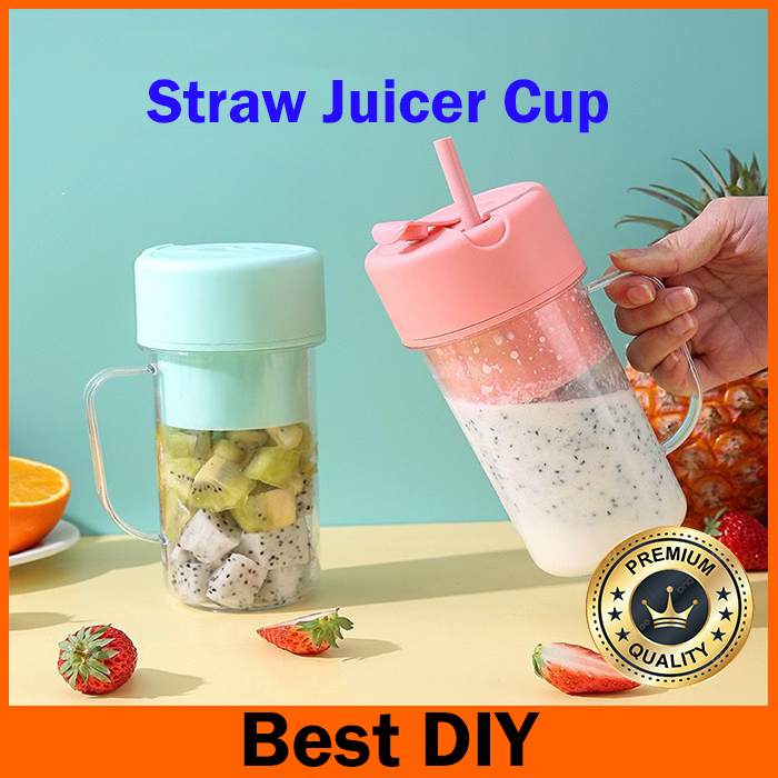 Juicer Blender Juice Juicer Cup With Straw Portable Juice Blender