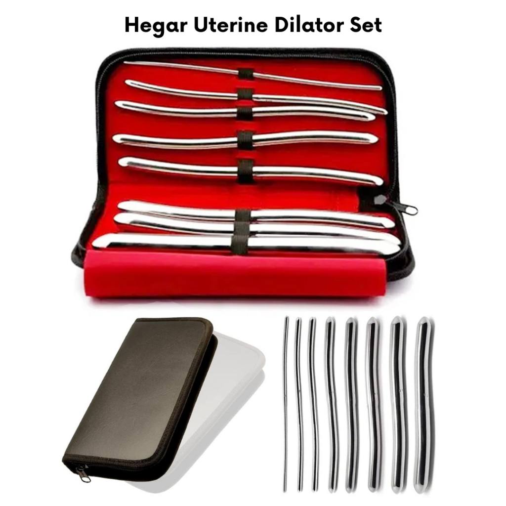 Hegar Dilator Sounds Set of 8PCS Uterine Dilator Set Urethral Sounds