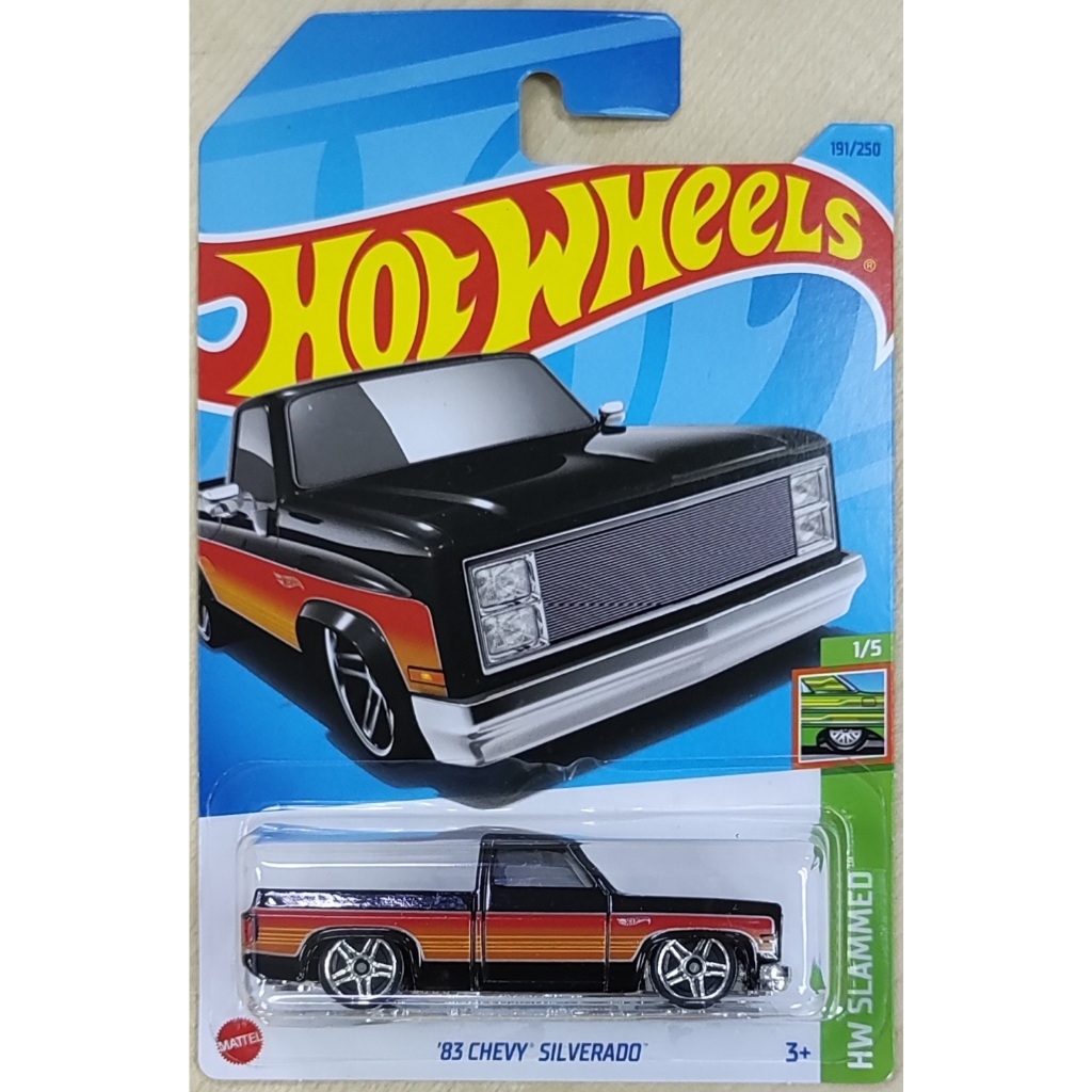 Hot Wheels 83 Chevy Silverado [1983 Chevrolet Slammed Trucks Art Cars 