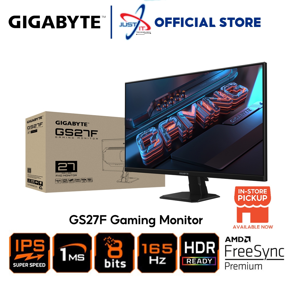 GIGABYTE G27F 2 27 Full HD 1920 x 1080 165Hz / OC 170Hz HDMI, DisplayPort,  USB