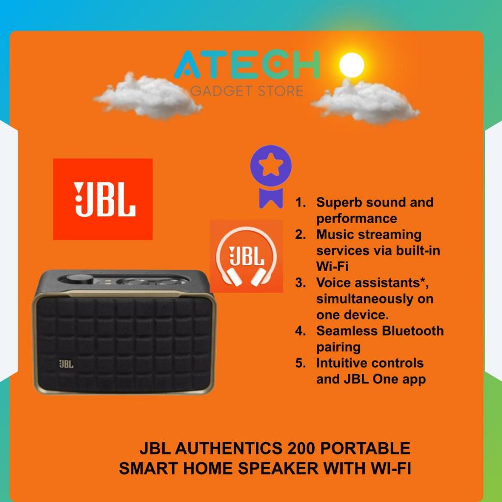 JBL AUTHENTICS 200 Smart home speaker with Wi-Fi, Bluetooth and Voice ...