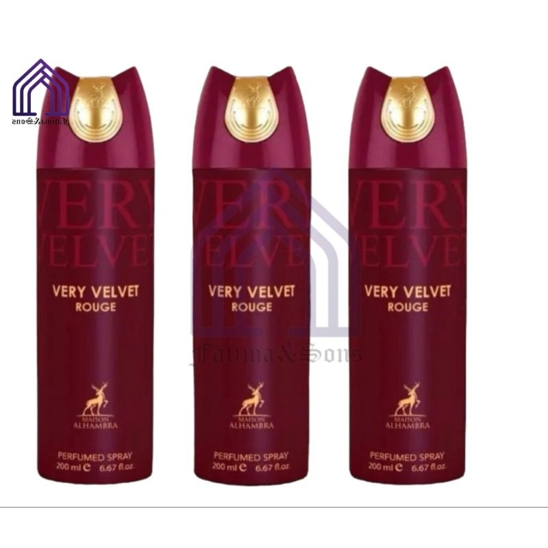 Very velvet rough perfume body spray original Dubai body moist 200ml