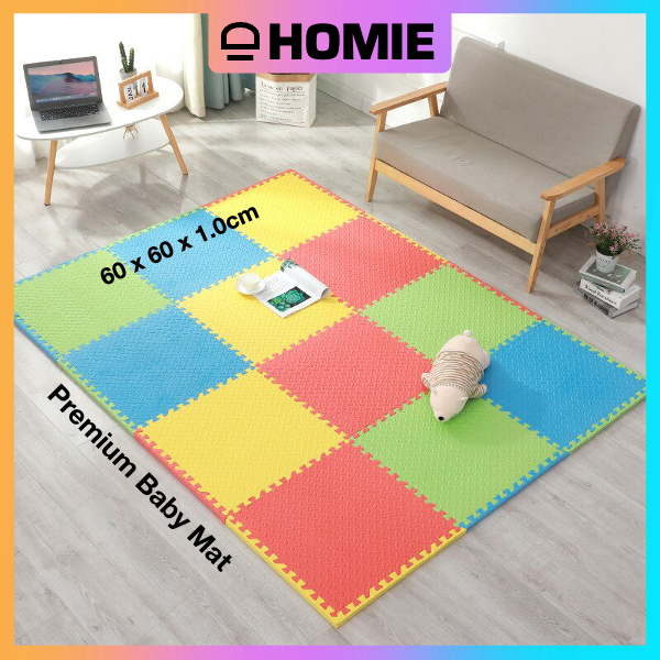 Homie Baby Playmat 60x60CM Thick EVA Foam Play Mat Puzzle Carpet Mat