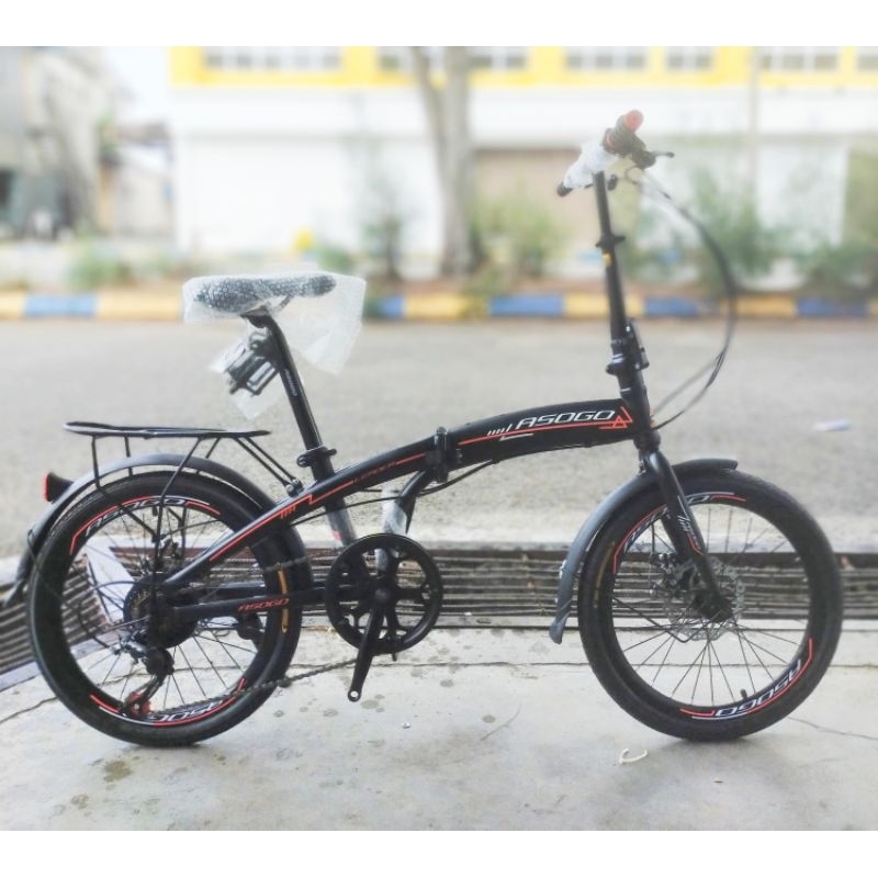 100 Siap Pasang 20 inch ASOGO Folding Bike 7 speed