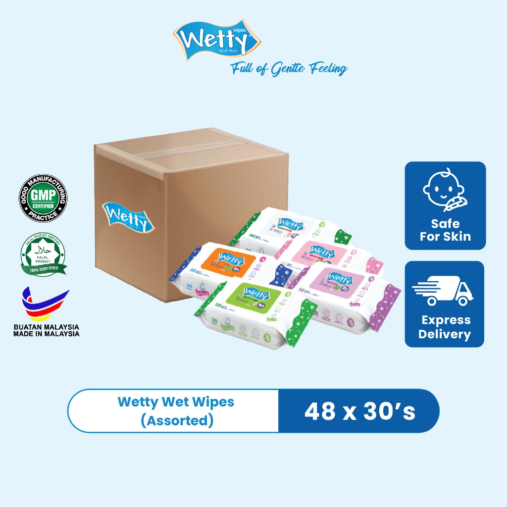 Wetty wet clearance wipes