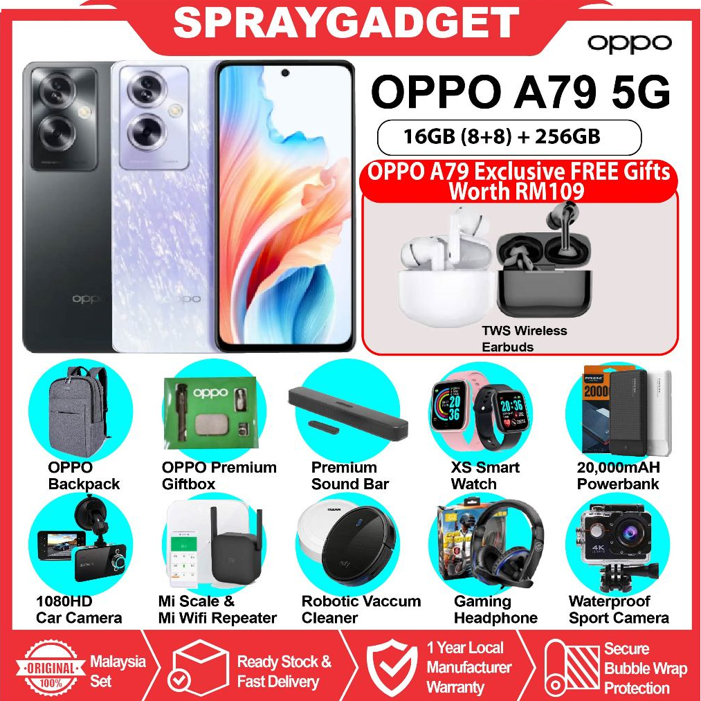 OPPO A79 5G 💥 8GB RAM + 256GB ROM💥5000mAh 🎁FREE GIFT🎁 OPPO MALAYSIA