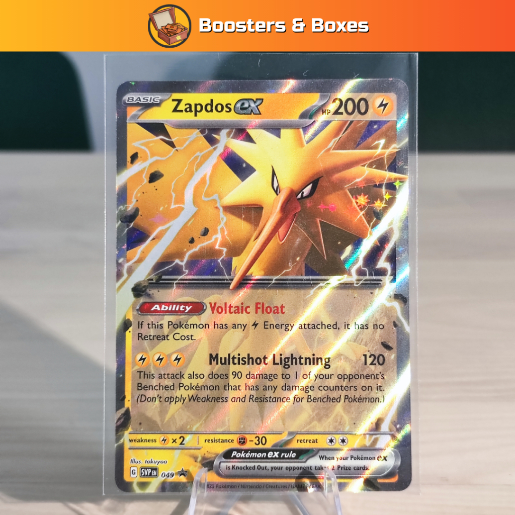 Zapdos ex (SVP049) [Scarlet & Violet Black Star Promos] Shopee Malaysia
