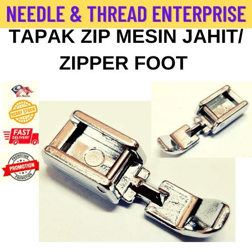 TAPAK ZIP MESIN JAHIT PORTABLE / ZIPPER FOOT FOR PORTABLE SEWING MACHINE / TAPAK ZIP / ZIPPER