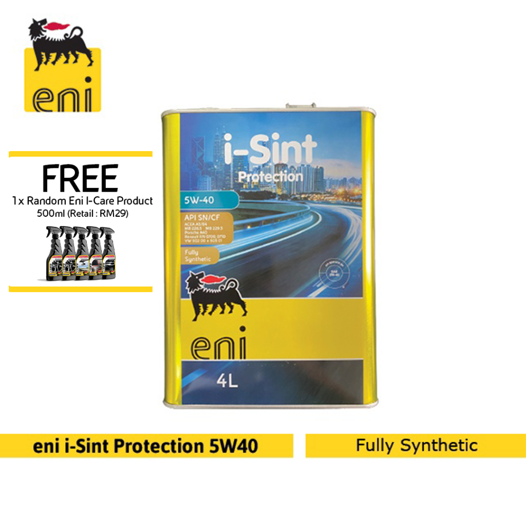 Eni iSint Protection 5W40 Fully Synthetic Gasoline Engine Oil Metal
