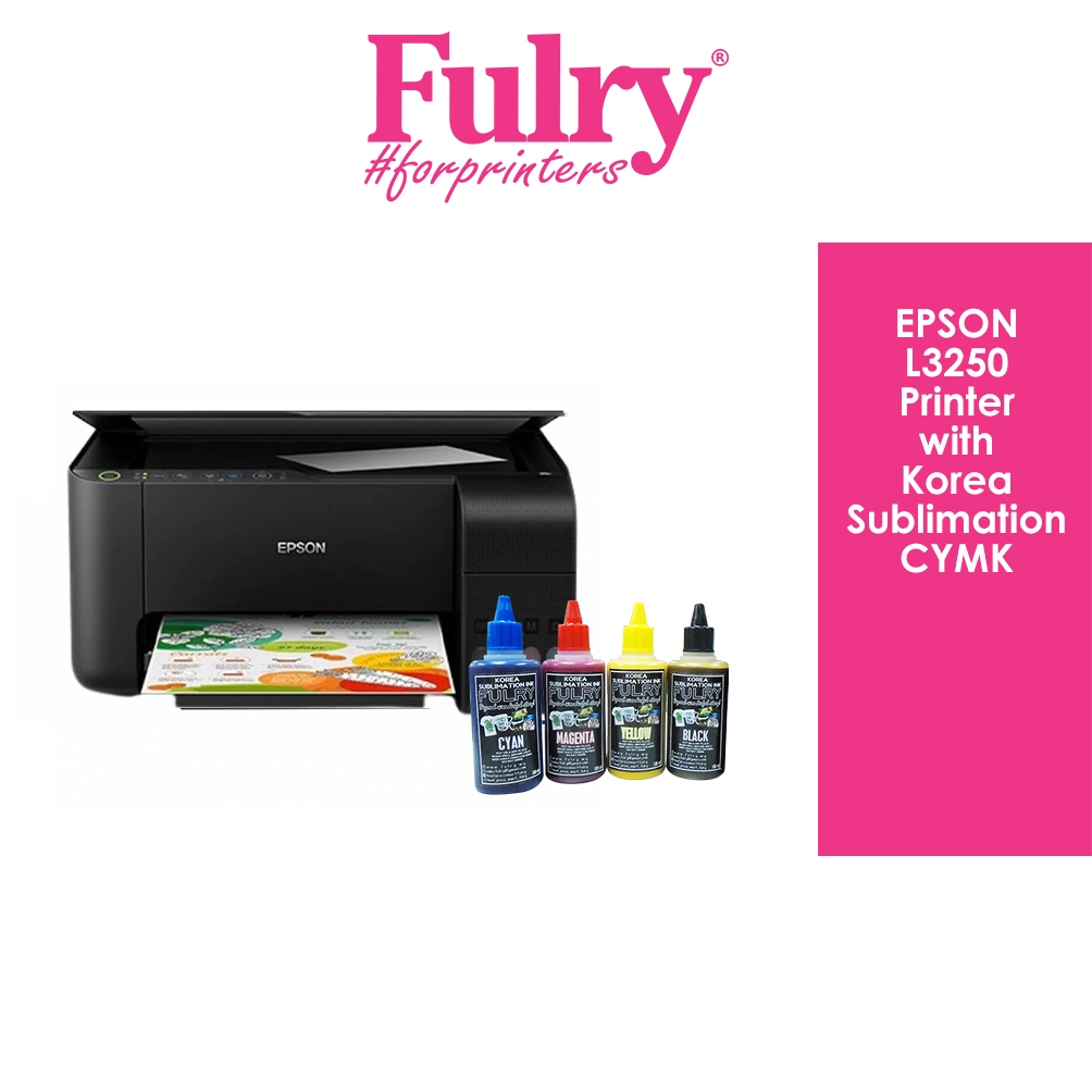 Epson L3250 Printer With Fulry Sublimation Ink | Shopee Malaysia
