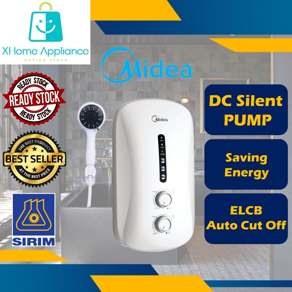 Midea Instant Electric Water Heater With Dc Inverter Pump Mwh P Pemanas Air Shopee Malaysia