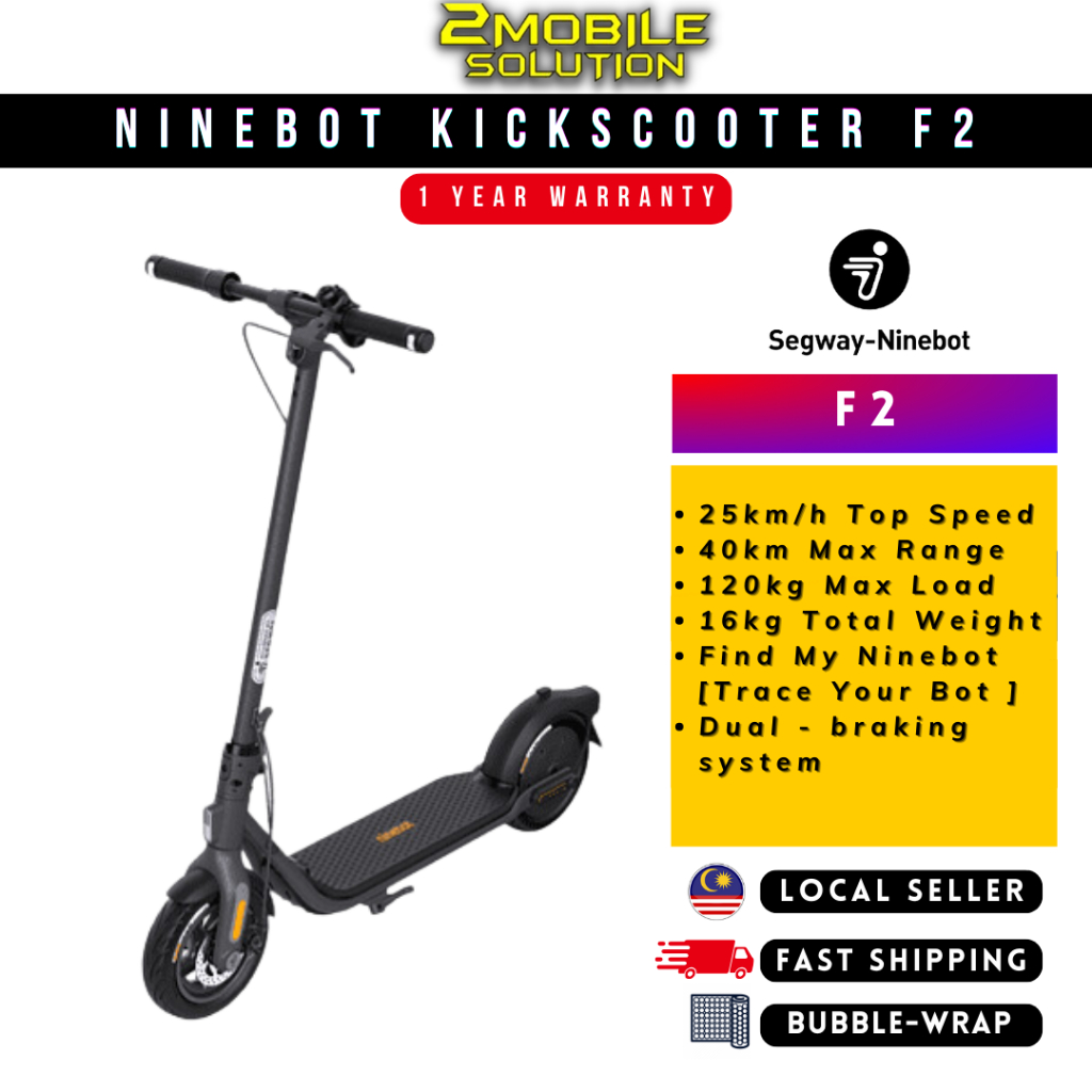 SEGWAY Ninebot Kickscooter F2 [25km/h Top Speed I 40km Max Range I