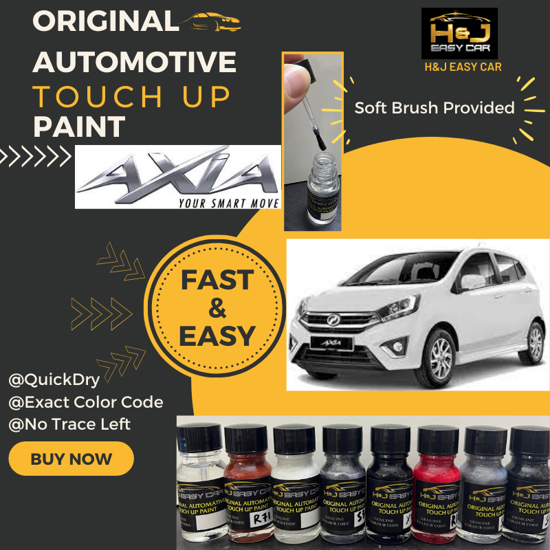 PERODUA AXIA Automotive Original COLOR CODE Touch Up Paint 10ML ...