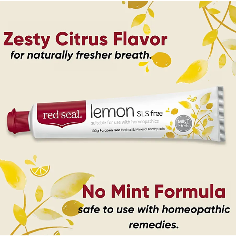 Red Seal Lemon SLS Free Zest Citrus Freshness Toothpaste ( 100g ) Shopee Malaysia