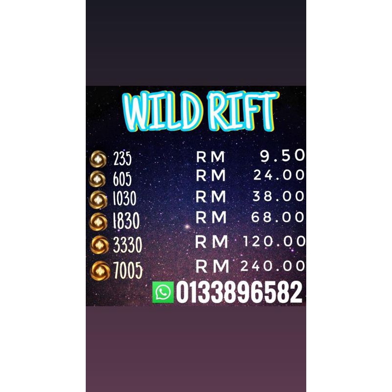 WILD RIFT CORE MOBILE MALAYSIA | Shopee Malaysia