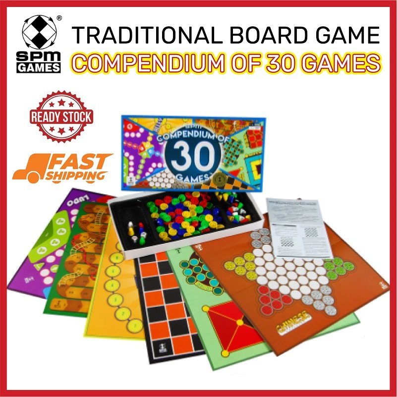 Board Game Compendium of 30 Games (SPM23) Ludo / Snakes & Ladders