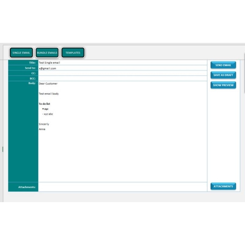 Email Sender Excel Template | Shopee Malaysia