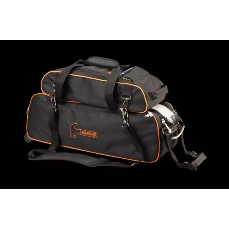 BOWLING BAG HAMMER PREMIUM SLIM TRIPLE TOTE WITH SHOE BAG BLACK