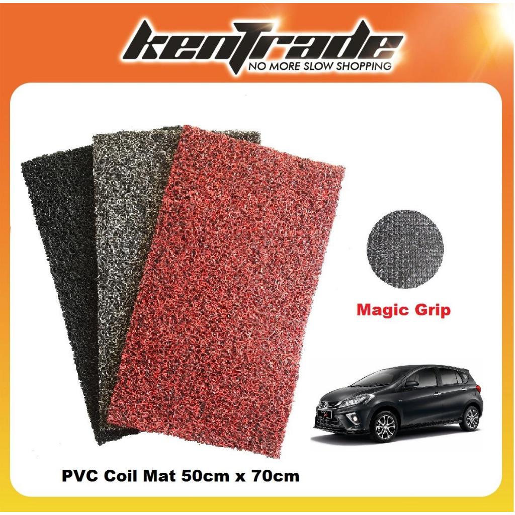 Magic Grip Backing Washable Universal Car Floor Mat 2 Tone Color PVC