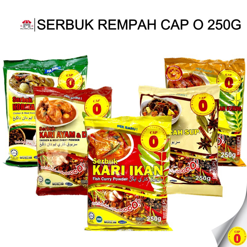 Serbuk Rempah Cap O 250g Shopee Malaysia