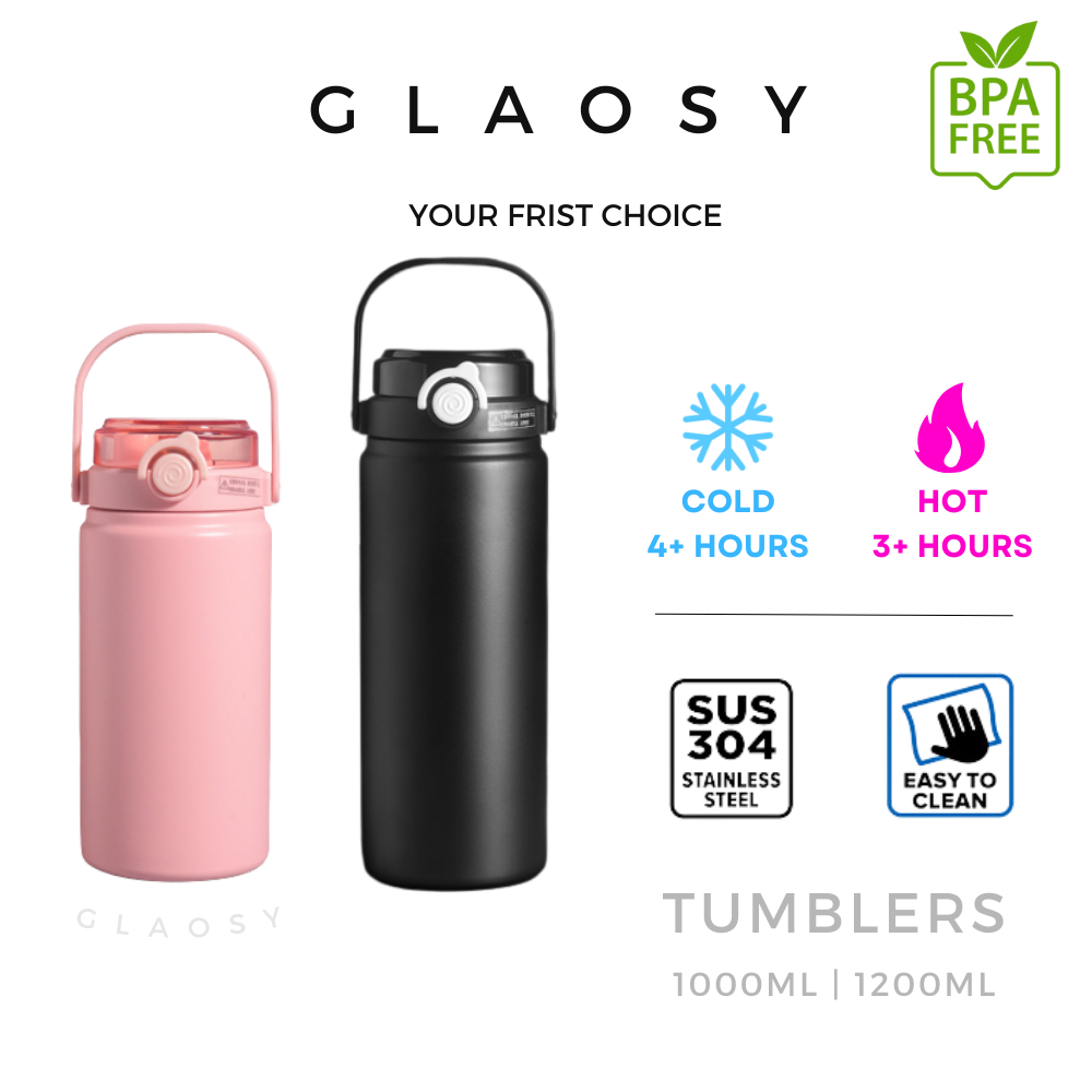 Sport Tumbler 316 Stainless Steel Vacuum Flask Thermos Water Drinking ...