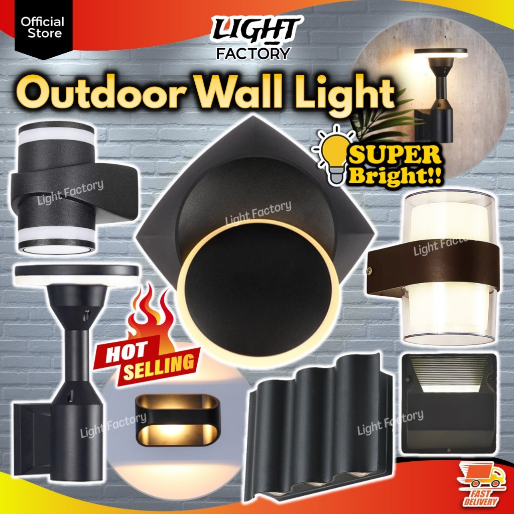Modern LED Outdoor Wall Light IP65 Weatherproof Up Down Wall Light 5W ...