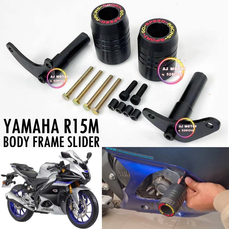 YAMAHA R15M / R15 V4 BODY FRAME SLIDER PROTECT PROTECTOR SIDE TEPI