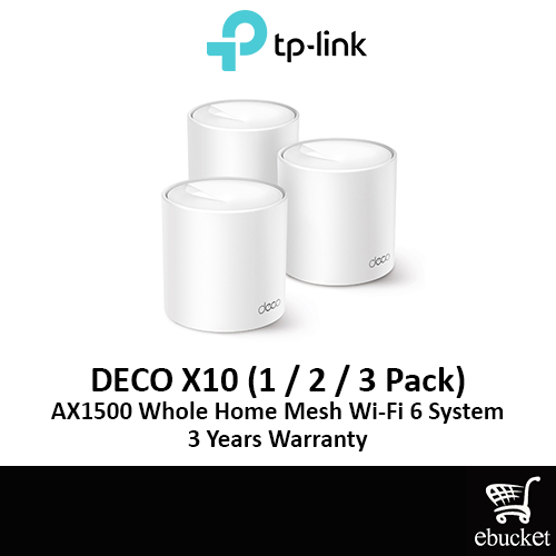 TP-Link Deco X10 AX1500 Whole Home AI-Driven WiFi 6 Mesh Router (1 / 2 ...