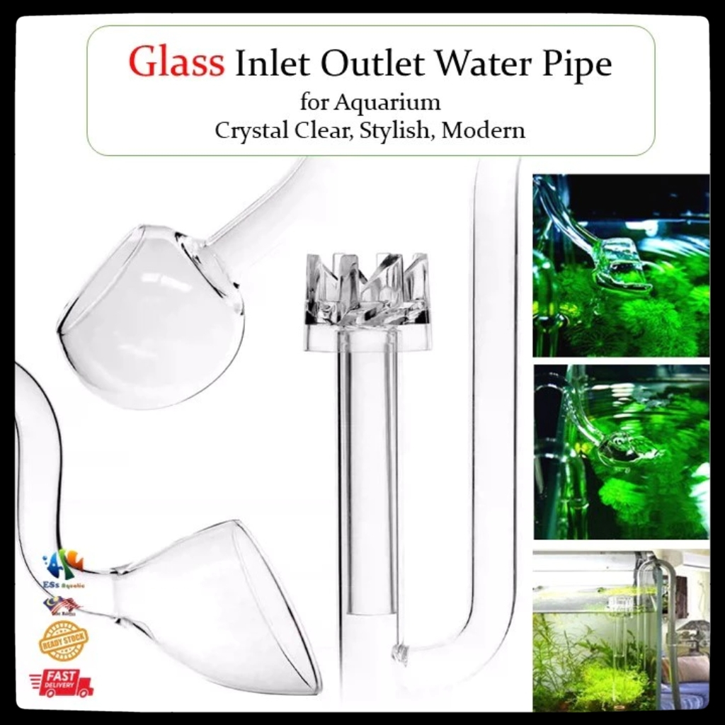 Aquarium Aquascape Glass Lily Pipe Poppy pipe Surface Skimmer U-shaped ...