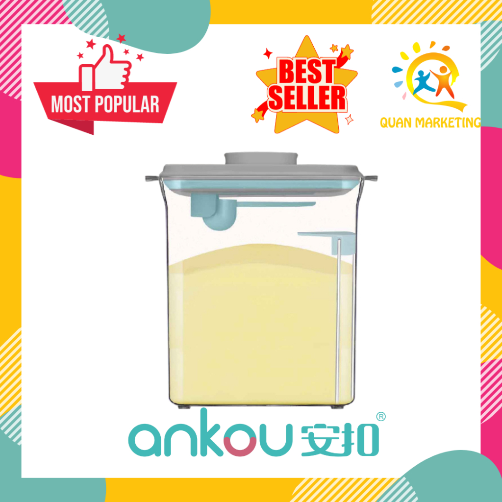 Ankou Air Tight Container W/Scraper (RECTANGLE) / Milk Powder Container ...