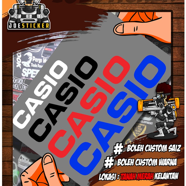 STICKER CASIO PELBAGAI SAIZ DAN WARNA | Shopee Malaysia
