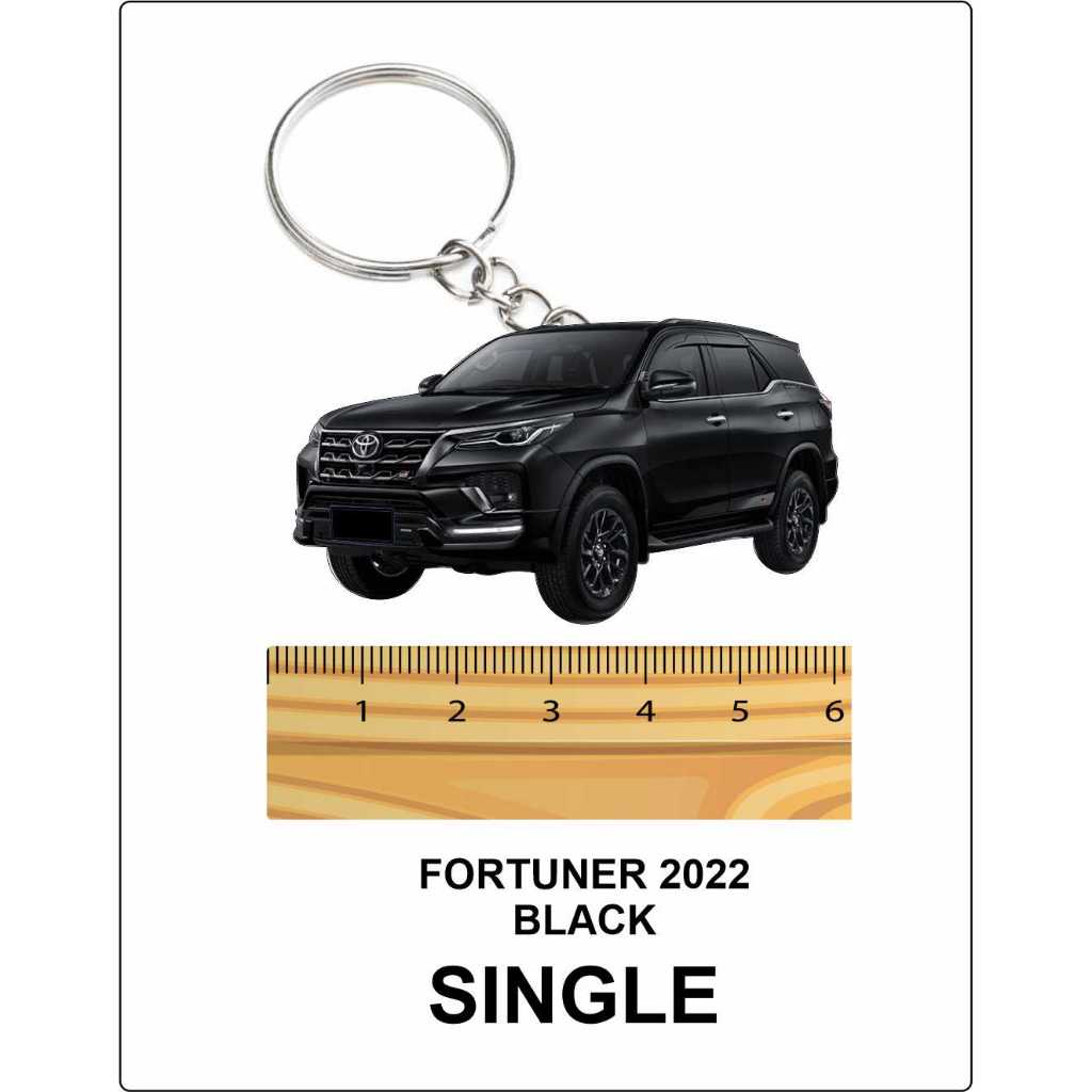 toyota Fortuner 2022 BLACK keychain 2d Shopee Malaysia