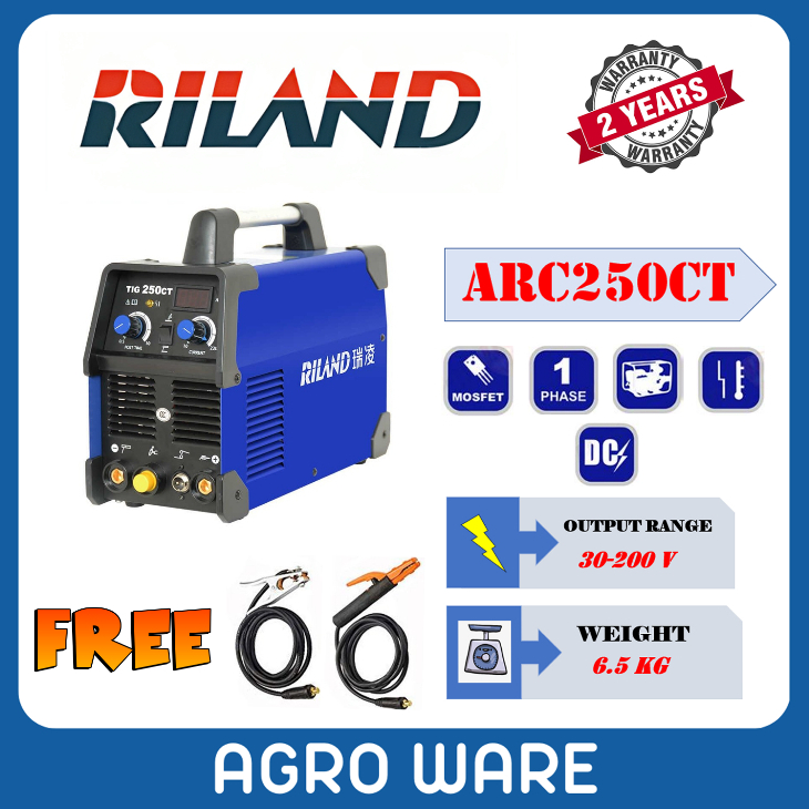 RILAND ARC250CT Heavy Duty Welding Machine 2 Year Warranty Complete Set ...