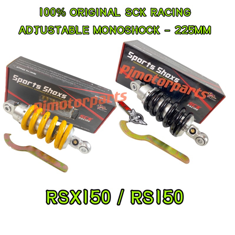 RSX150 / RS150 ( SCK RACING ) 225MM ADJUSTABLE MONOSHOCK MONOSHOK ...