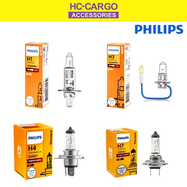 Genuine Philips Automotive Headlamp Bulbs 1PCS ( 30 More Brightness