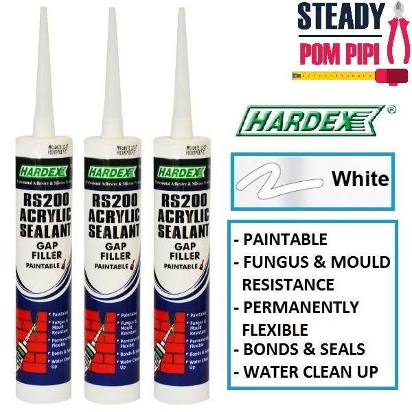 RS200 HARDEX PAINTABLE GAP FILLER / RS-200 HARDEX ACRYLIC SEALANT ...