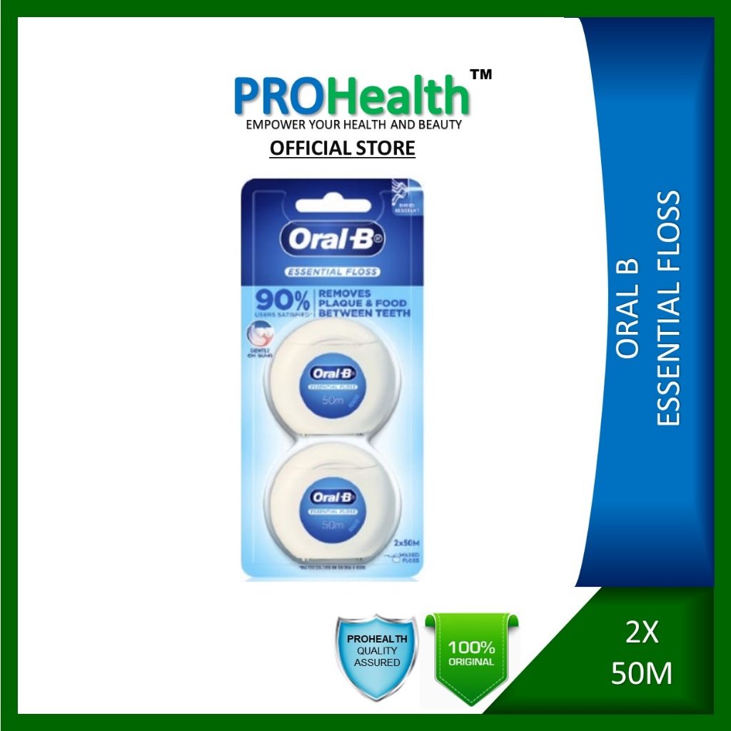 OralB Essential Floss Dental Floss 100m (50m x 2) Expiry 01/2025