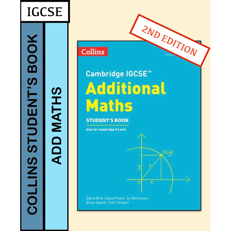  printed book 2nd edition igcse additional mathematics textbook