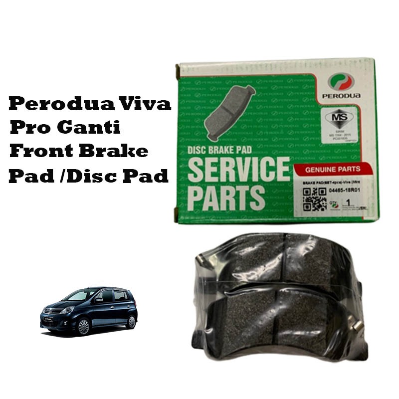 Original Perodua Geniune Pro Ganti Viva Front Brake Pad /Disc Pad