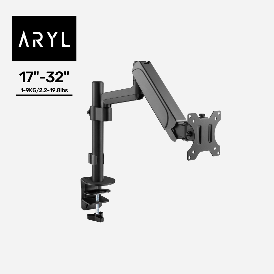 the Aryl™ Single Monitor PoleMounted Gas Spring Monitor Arm Shopee