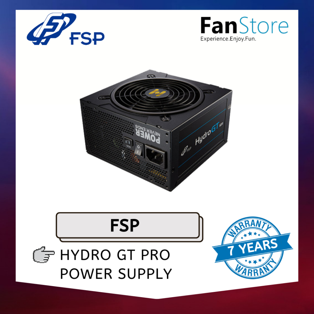 FANSTORE FSP Hydro GT PRO ATX3.0 (PCIe5.0) Gold Semi Modular PSU Power  Supply - 1000W / 850W