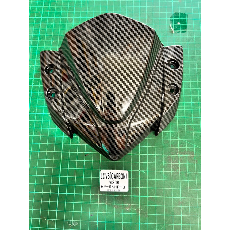 YAMAHA LCV4 v5 v7 COWLING VISOR CARBON / VISOR KEPALA | Shopee Malaysia