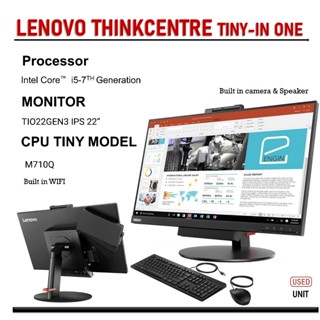 Lenovo ThinkCentre M700 Micro Tiny Desktop Computer Intel Core i3 6th gen  8GB RAM 256GB SSD Wi-Fi Windows 10 Professional