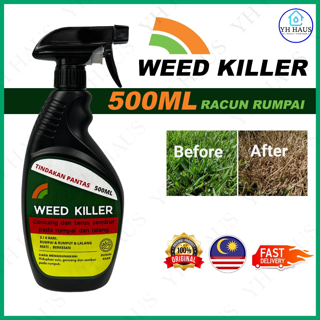 500ml Weed Killer Spray (Racun Rumput Lalang/Cepat Mati/Racun Rumput ...