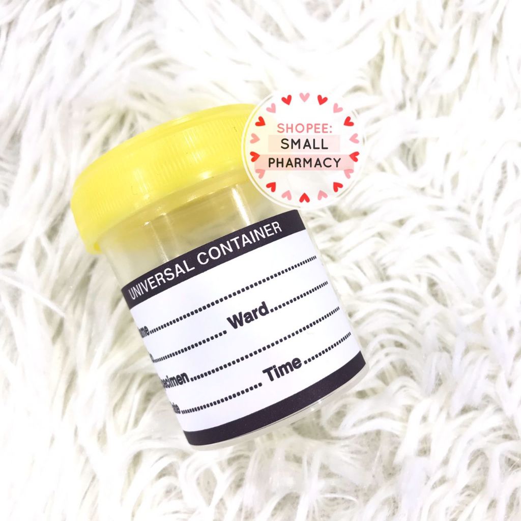 URINE TEST BOTTLE / CONTAINER / Universal container 60ml with label (1