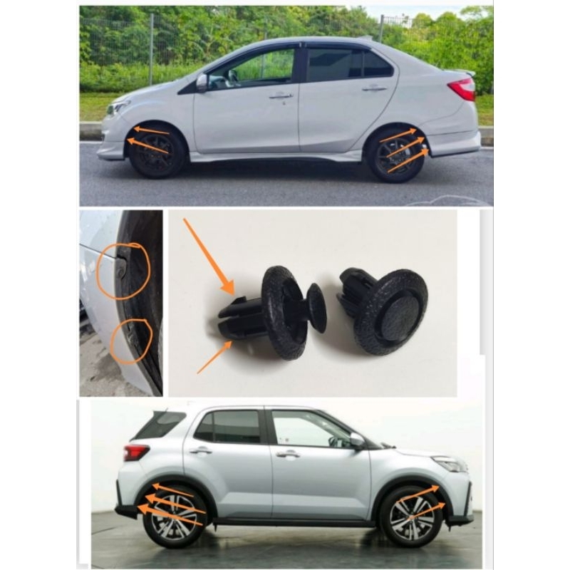 bezza ativa aruz axia myvi new alza bumper clip Shopee Malaysia