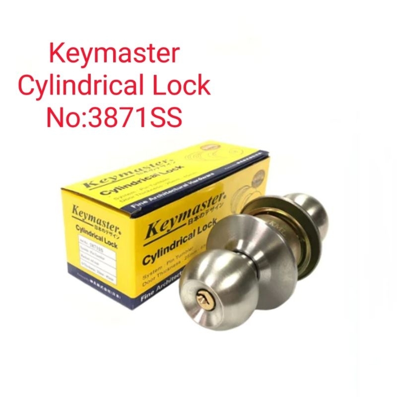 Keymaster 3871SS Cylindrical Door Lock | Shopee Malaysia