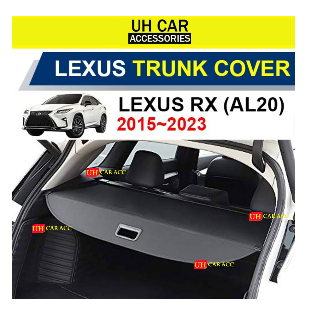 Lexus RX 2015 - 2023 AL20 Leather Retractable Trunk Cover Rear Cargo ...