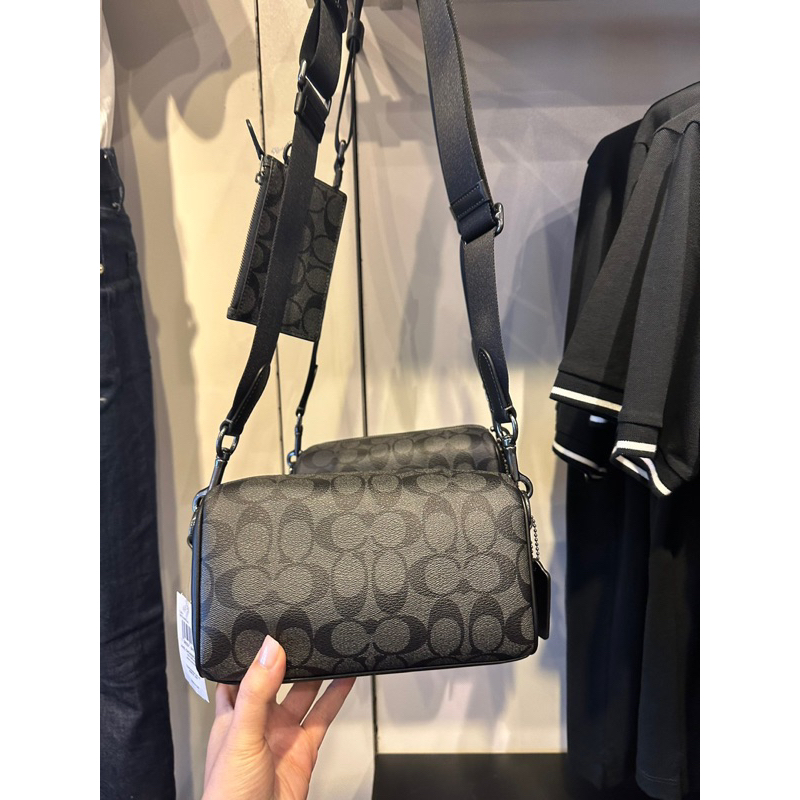 Coach Axel Crossbody in Signature Canvas | Shopee Malaysia