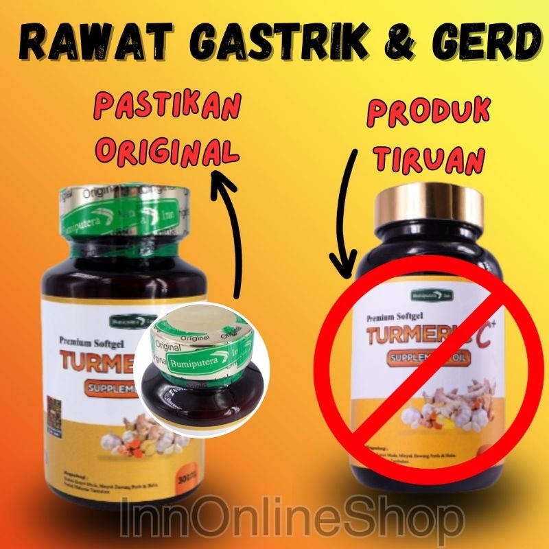 🚚Free Shipping🚚Turmeric C+ supplement rawat angin gastrik & gerd
